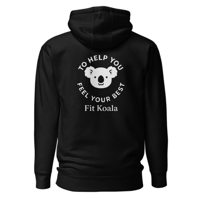 Fit Koala Hoodie (White Print)