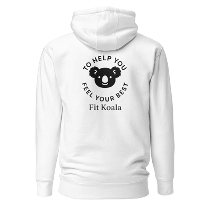 Fit Koala Hoodie (Black Print)