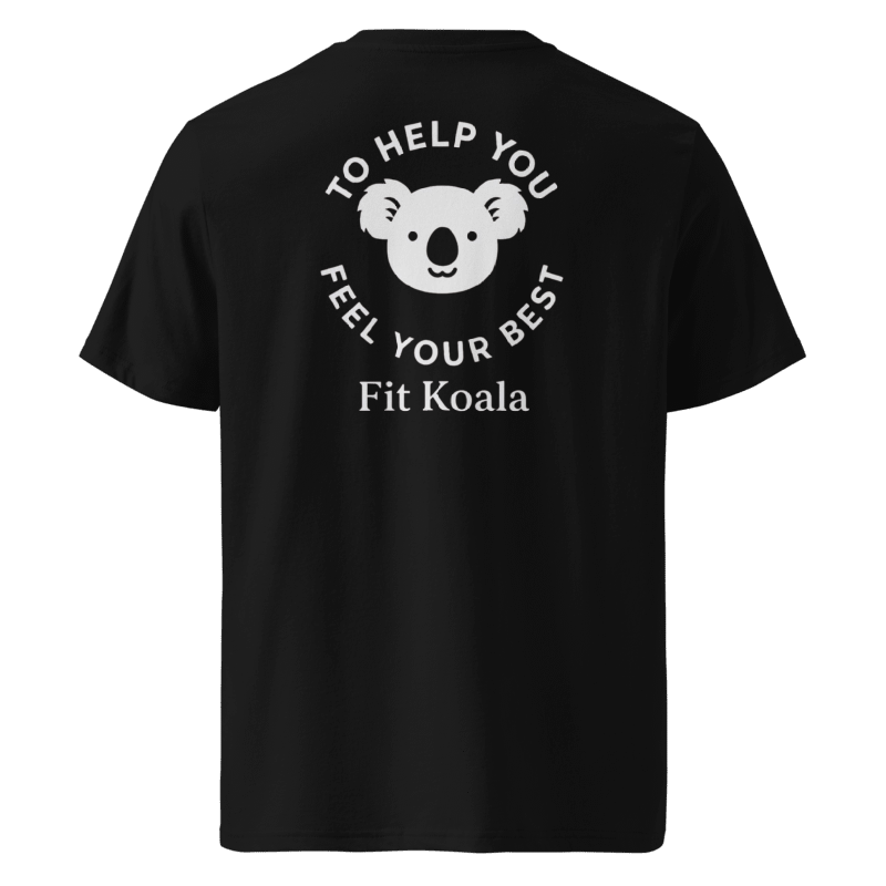 Fit Koala Unisex Cotton Tee (Black)