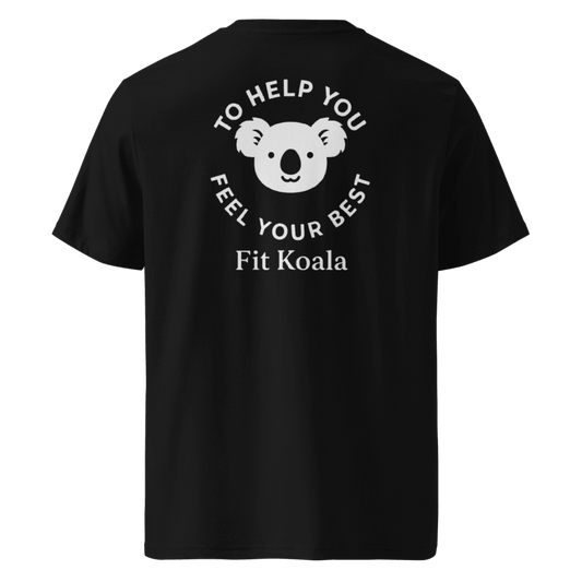 Fit Koala Unisex Cotton Tee (Black)